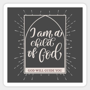 child of god Christian Christianity Sticker